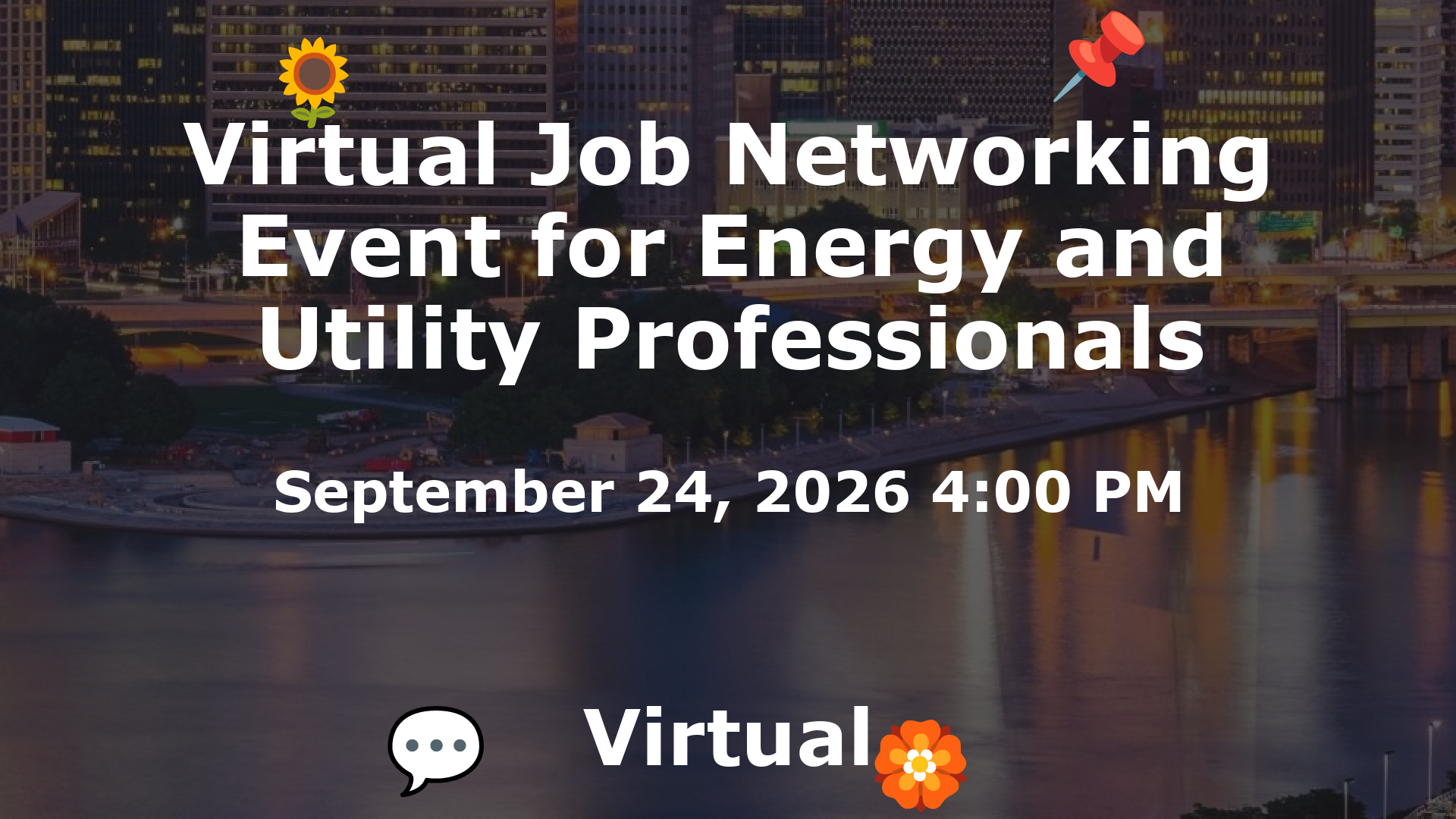 Virtual Job Networking Event for Energy and Utility Professionals event image